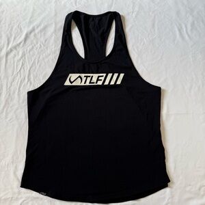 TLF Women's Black Graphic Racerback Tank Top